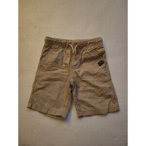 Boys Lucky Brand  Chino Shorts, Medium Khaki Elastic Waist 8
